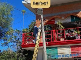 Gobierno Municipal de Acatlán atiende alumbrado público en el barrio de San Gabriel